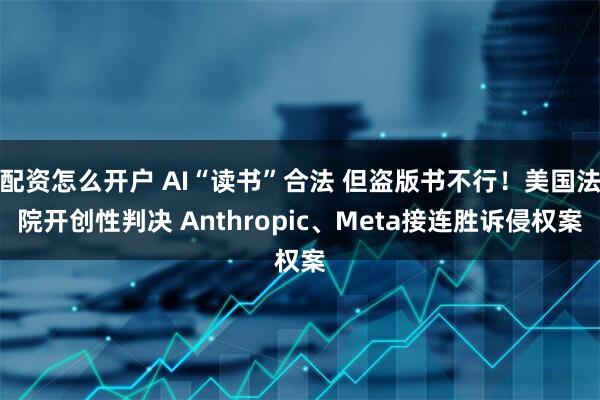 配资怎么开户 AI“读书”合法 但盗版书不行！美国法院开创性判决 Anthropic、Meta接连胜诉侵权案