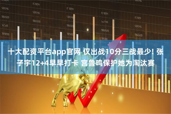 十大配资平台app官网 仅出战10分三战最少! 张子宇12+4早早打卡 宫鲁鸣保护她为淘汰赛